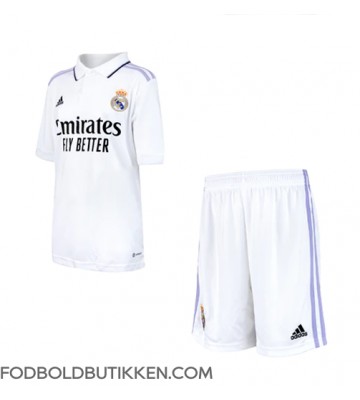 Real Madrid Hjemmebanetrøje Børn 2022-23 Kortærmet (+ Korte bukser)